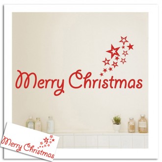 Merry Christmas Wall Art Sticker